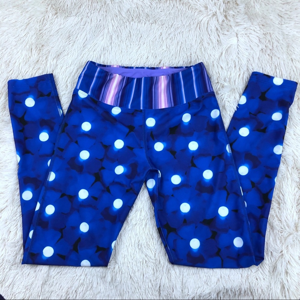 ELOISE DEJORIA PURPLE POSIES LEGGINGS